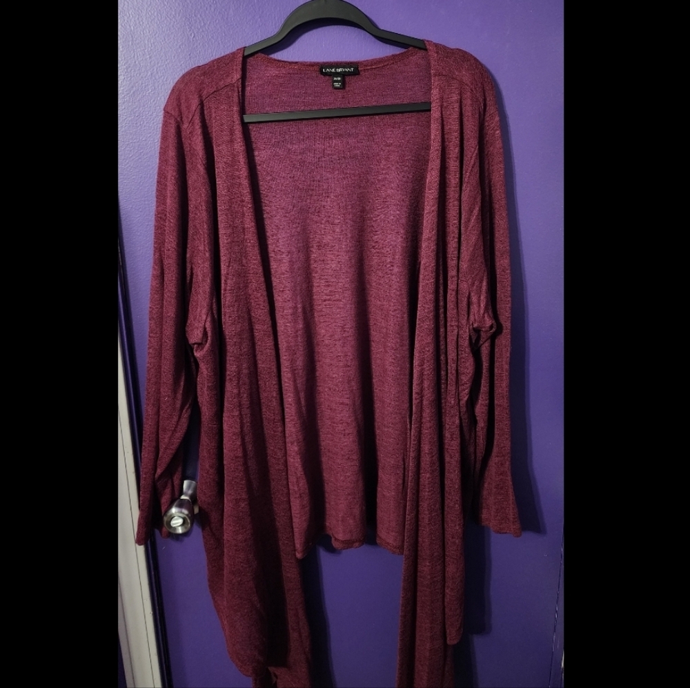 Lane Bryant Maroon Women's Cardigan